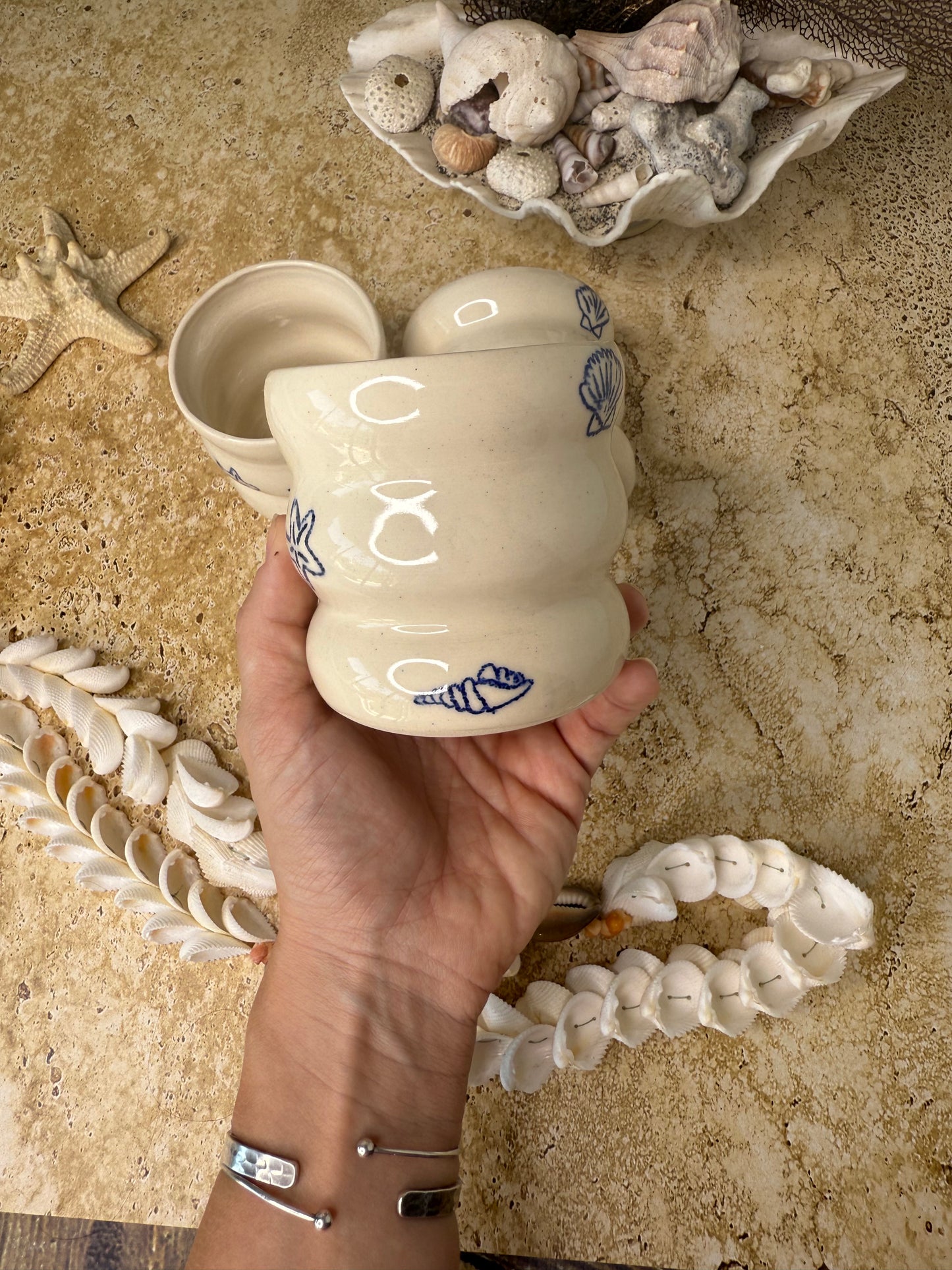 Mug wavy Coquillages