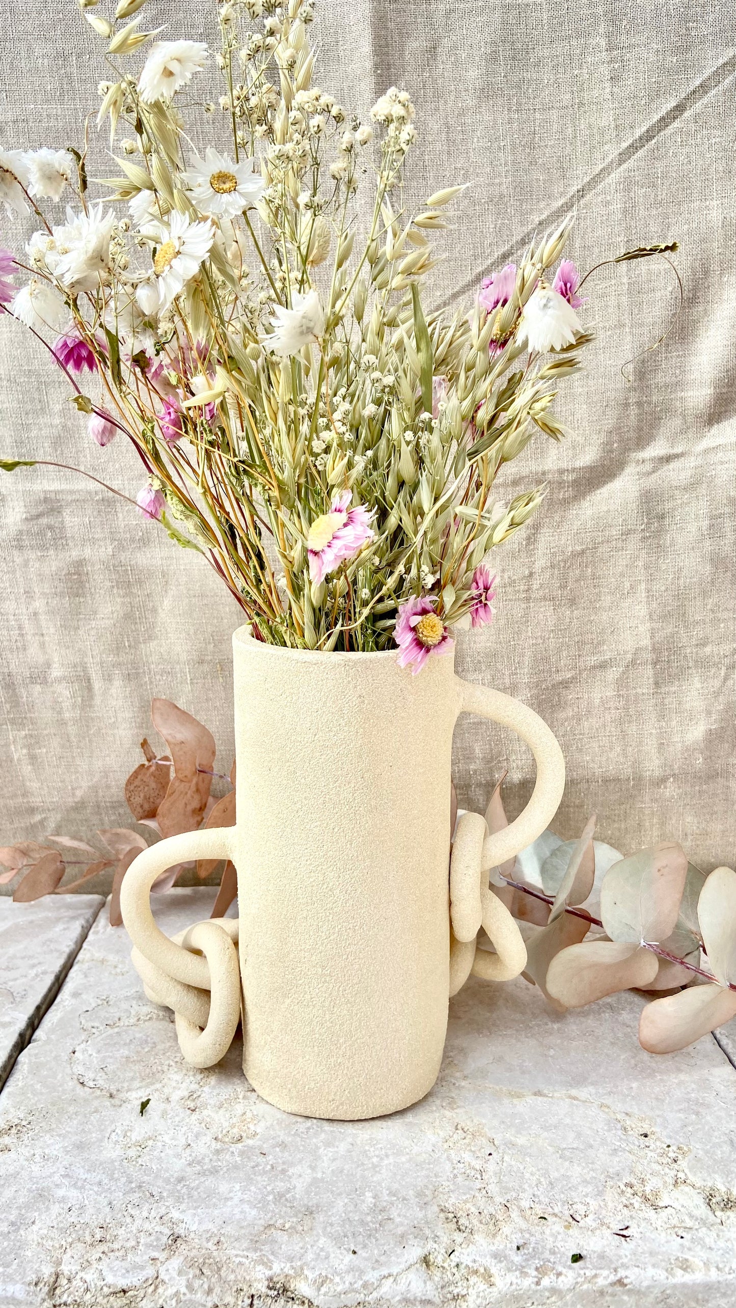 Vase Chaines naturel